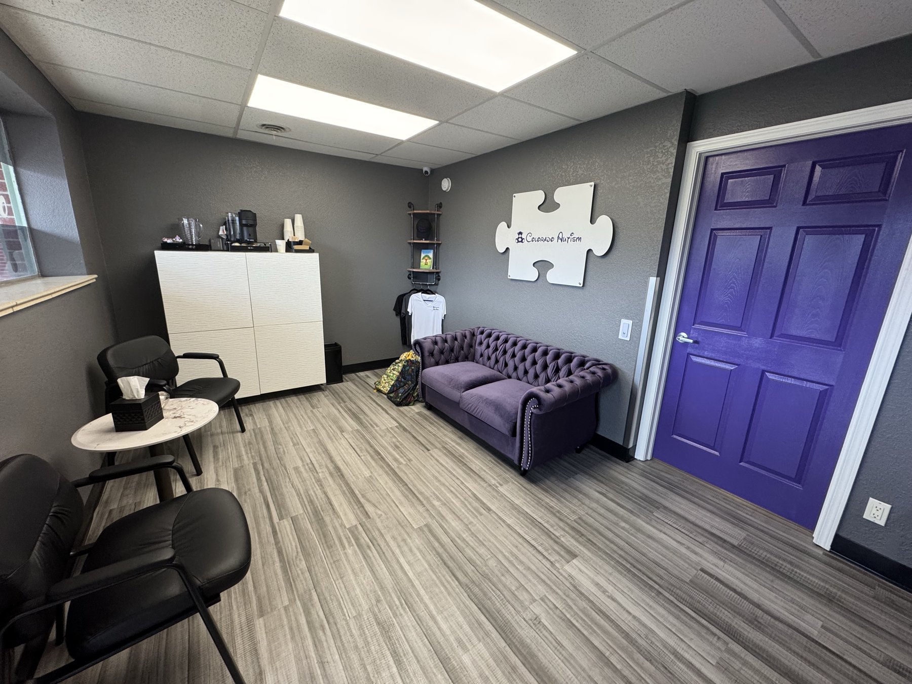 Waiting room at Colorado Autism in Arvada